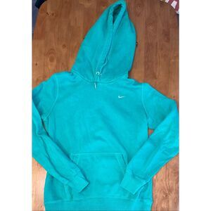 Nike Green Pullover Hoodie Embroidered Swoosh Women's Large